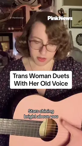 @Avelo is a #trans singer and songwriter whose incredible #duets with her old voice have had millions of views on TikTok. #transwoman #transpride #transjoy #lgbtq #lgbtnews 