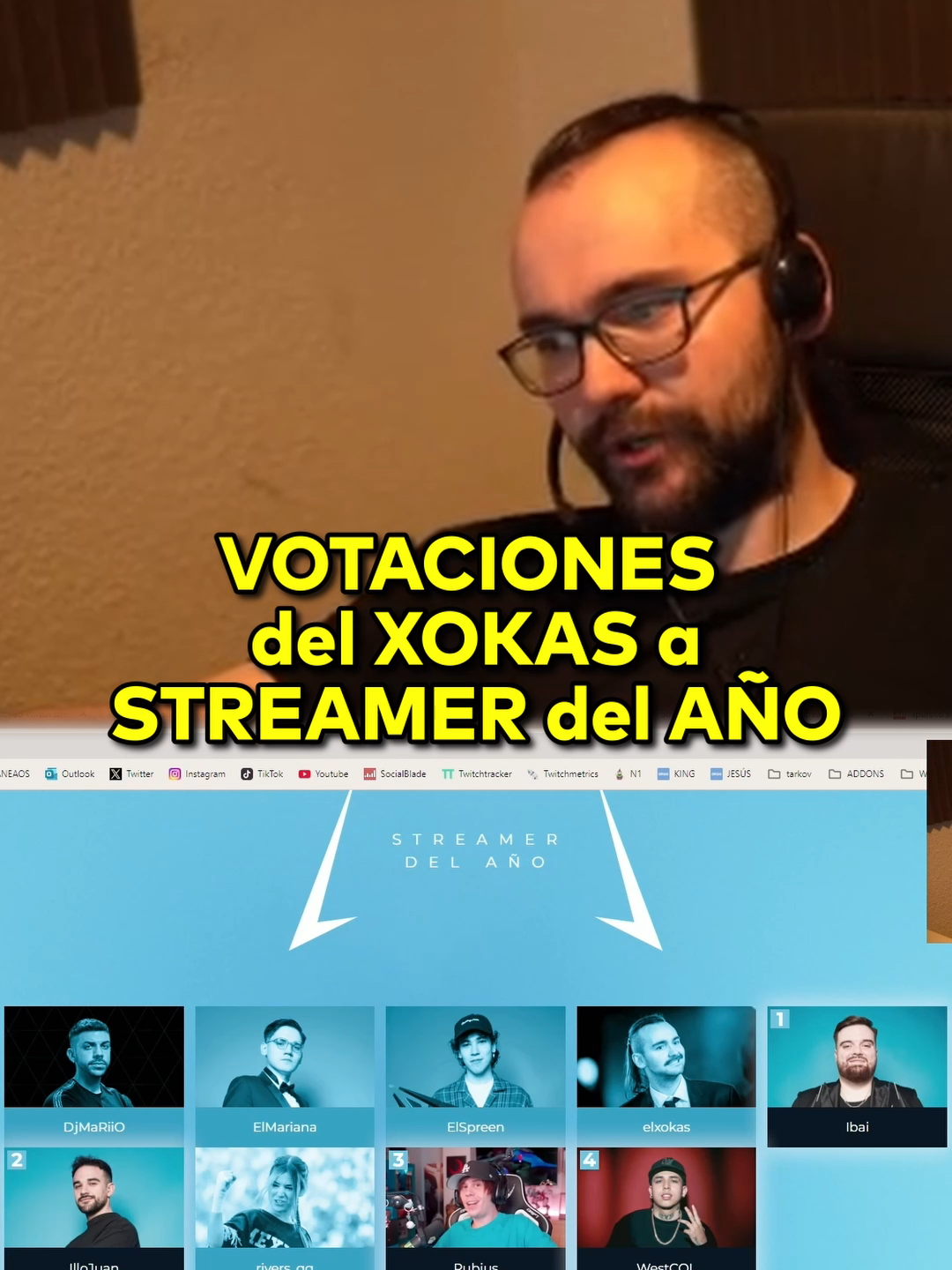 VOTACIONES del XOKAS a STREAMER del AÑO #elxokas #twitch #esland2024