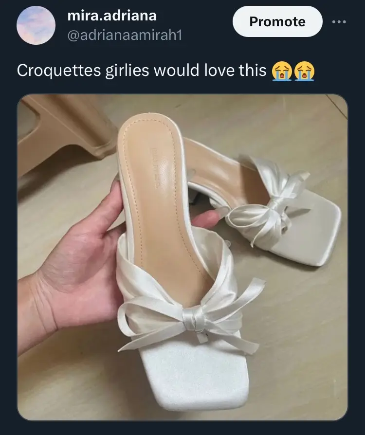 comel do 😭 linked in bio 🎀 #croquette #bow #heels 