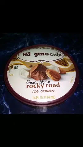 Hä Genocide Gaza Strip Rocky Road ice cream. #boycott  #haagendazs #haagendazsicecream #icecream #rockyroadicecream #rockyroad #BDSmovement #JHDartexhibit 🍉