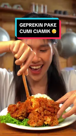 Replying to @• Ada yang mau digeprekin? Stok Cumi Ciamik dulu dongg... 🥵🫶🏻 #fyp #eatsambel #masyangun #BelanjaDiTikTokLagi #BeliLokal #sambel #pedas #enak #murah #ayamgeprek 