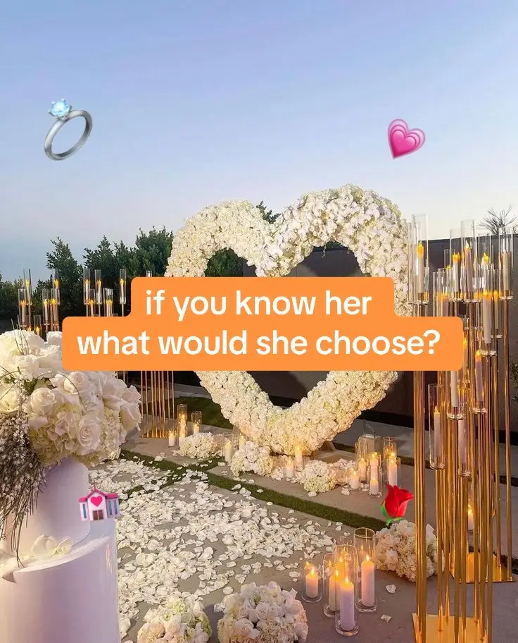 if you know her what would she choose?  🌹 wedding edition 🌹 #Love #wedding #dream #fyp 