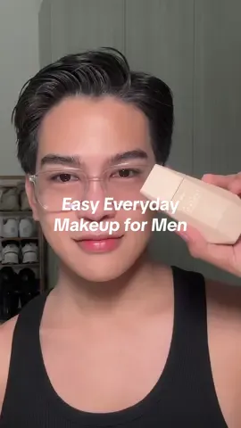 super minimal everyday makeup that guys can do, too!  #mensmakeup #fairyskinpremiumtintedsunscreen #fairyskin 