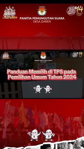Hai #temanpemilih Berikut adalah panduan memilih di TPS pada Pemilihan Umum Tahun 2024. Simak videonya ya....  #KPUMelayani  #kpps 