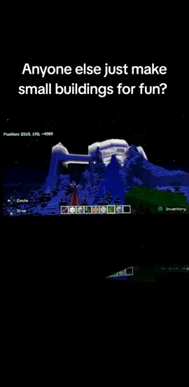 I have no idea what it's meant to be😭#Minecraft #minecraftbuilding #minecraftsnow #minecraftnostalgia 