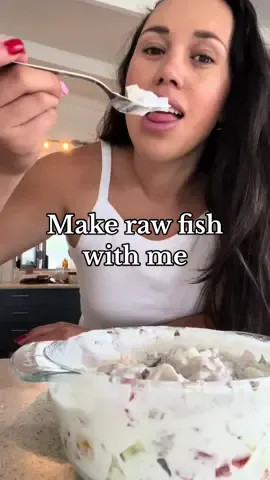 We love raw fish in this house hold. Again, everyone has their own method but this is how I like to eat mine. HAS to be the kara coconut cream!!! 