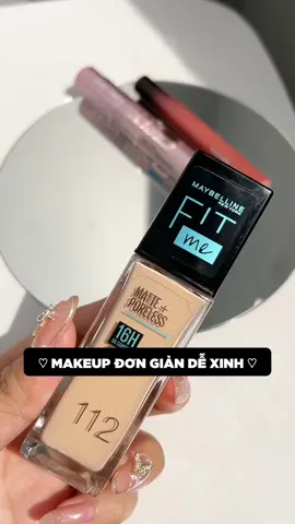 Chỉ vài bước đơn giản mình đã trông xinh hơn ✨️✨️ mn có thể phủ thêm phấn để lớp nền bền lâu trôi mịn lì đẹp hơn nha. Nhớ dưỡng ẩm da kỹ trước khi makeup nha 😉 #maybelline_vn #goclamdep #reviewlamdep #tiktokmademebuyit #muataitiktok #muataitiktokshop #thanhthoiluottet #thuvienmakeup 