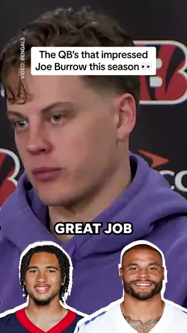 Joe Burrow gave the same answer as Aaron Rodgers 💪 #nfl #nflfootball #NFLPlayoffs #quarterback #dakprescott #cjstroud #cowboysnation #dallascowboys #cowboysfan #houstontexans 