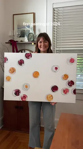 Really proud of this one ❤️‍🔥 getting back to my creative paractice post-holidays and I’ve never felt more gratitude for it #artisthome #winetasting #arttok #kitchenart 