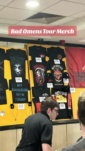 BMTH UK Tour Bad Omens Merch ✨#badomens #badomens2024 #badomenstourmerch #bmth #bmthtour #bmthtour2024 #bmthmerch @badomensofficial 