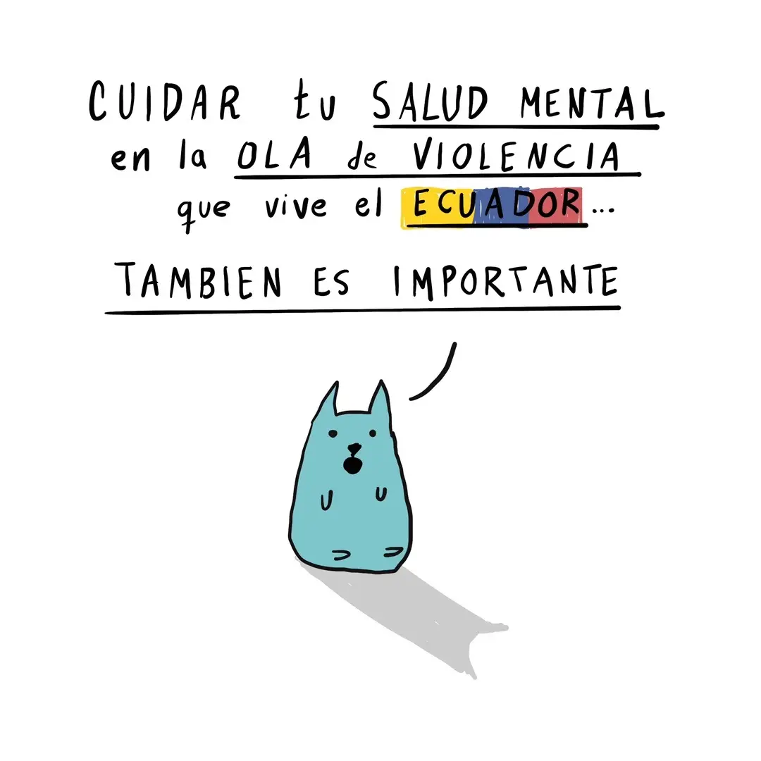 Ecuador vive una ola de violencia y cuidar nuestra salud mental y la de nuestros seres queridos es muy importante. No todos lidiamos con estas crisis de la misma manera y sentirnos protegidos es necesario.  Junto con la psicóloga @valealtamiranos hicimos esta pequeña guía que te puede ayudar.