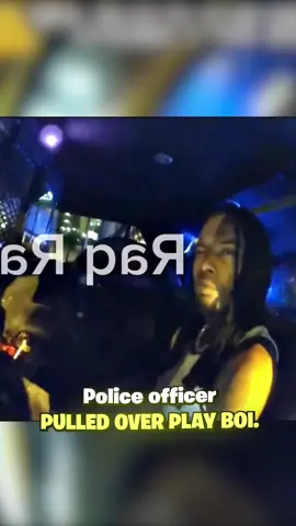 Police officer pulled over playboi carti #fyp #police #carti #aressted 