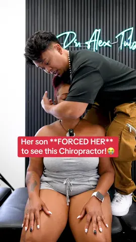 Do you need a Chiropractor?!😭💀 Neck pain, headaches and migraines ruined this woman’s life for years. This chiropractic neck crack healed her. Her son was tired of hearing about her back pain so he decided to make her see a chiropractor. After not wanting to go she finally gave in and she was healed! Watch this crazy satisfying crack and watch her reaction!😭🤣 #chiropractor #neckcrack #chiropractic 