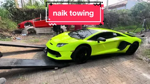 Aventador SvJ kuning naik ke towing, persiapan kirim #mbaworkshop #replikalamborghini #replicacar #modification #otomotif 