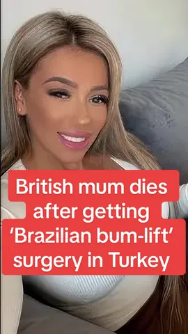 A mum-of-three collapsed and died whilst going for a check up days after undergoing a Brazilian bum-lift in Turkey #dailymirror #breakingnews #turkey #turkeysurgery 