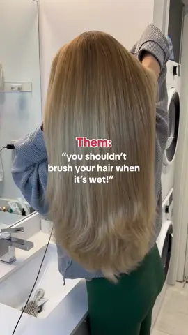 Will always brush my wet hair cuz if i don’t i look like 🦁 #wethair #brushingwethair #thingsidotomyhair #hairthings #hairbrushing #hairdosanddonts #hairmistakes #haircare #haircarethings 