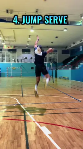 4 types of serve done by Coach Lehcen follow us for more volleyball content 