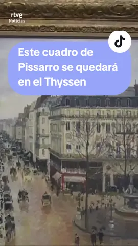Este cuadro de Pissarro se quedará en el Museo Thyssen.  El museo ha ganado el caso de esta obra exfoliada por los nazis. Su dueña tuvo que malvenderlo para poder escapar de la Alemania nazi. Su nieto, y después sus descendientes, batallaron para recuperar el cuadro.   #arte #pissarro #thyssen 