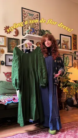 stlying this beautiful @Son de Flor ✨ dress 🌿🌞 #cottagecore #cottagecorefashioninspo #whimsical #whimsicalaesthetic #vintagestyle 
