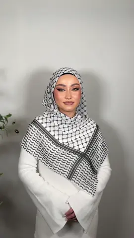 keffiyeh hijab tutorial 🇵🇸 #fyp #modal #modalhijab #modalhijabstyle #hijabtutorial #keffiyehtutorial #keffiyeh #modalhijabsets 