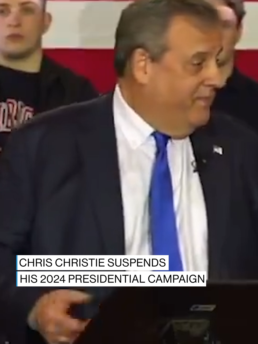 BREAKING: Former New Jersey Gov. Chris Christie announces he is suspending his 2024 presidential campaign: “It’s clear to me tonight that there isn’t a path for me to win the nomination.