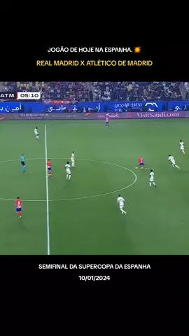 Jogão hoje mais cedo pela supercopa da Espanha. DUAS VIRADAS ROLARAM...🤯 . . #fy #fyp #futebol #realmadrid #atleticodemadrid 