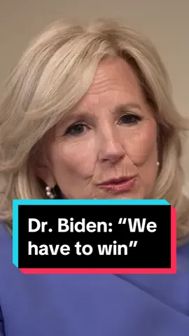 First Lady Jill Biden makes it clear that winning is the only option for her husband, the United States as a country and as a democracy. In her exclusive interview with Morning Joe's Mika Brzezinski, the first lady says 