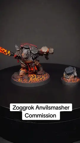 First commission of 2024 is complete! A custom model taking heavy inspiration from Blackhand from World of Warcraft.  #warhammer #warhammer40k #warhammercommunity #worldofwarcraft #wow #worldofartists #art #artist #fire #lava 