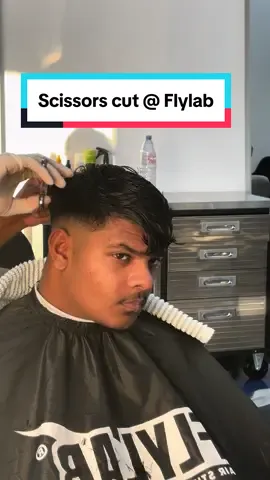 Scissors cut at FLYLAB 🪽🪽 #fyp #explorepage #haircut #stayfly #barbershop #barber 