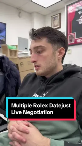 How to make money reselling/trading luxury watches on the streets of New York City. In this live Rolex negotiation video, I am attempting to purchase multiple new style Rolex Datejusts. My goal is to show you how we make money here in the watch trading business. In this episode you will see a live negotiation and learn how to buy multiple timepieces. Stay tuned, you're going to love this one. #rolex #luxury #business #entrepreneur #for