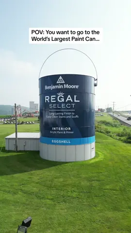 Come visit the World’s Largest Paint Can featuring Regal Select 👑 in Shippensburg, Pennsylvania. Make sure to tag us if get to see it IRL! #BenjaminMoore #PaintTok #Paint #RegalSelect #WorldsLargest #IWantToGoThere 