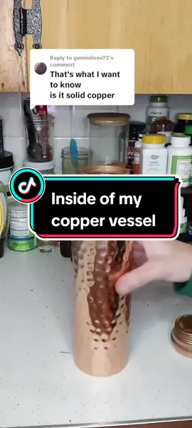 Replying to @geminiloov72 This is a real/solid copper bottle. People will be commenting on something they know nothing about. I will be ordering another one!!! I got only 1 at first to make sure it was pure copper before I spent more money.  #coppervessel #coppper 