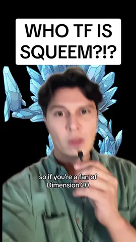 If you saw the premiere of Fantasy High Junior Year and you were confused a out Squeem #dimension20 #dropouttv 