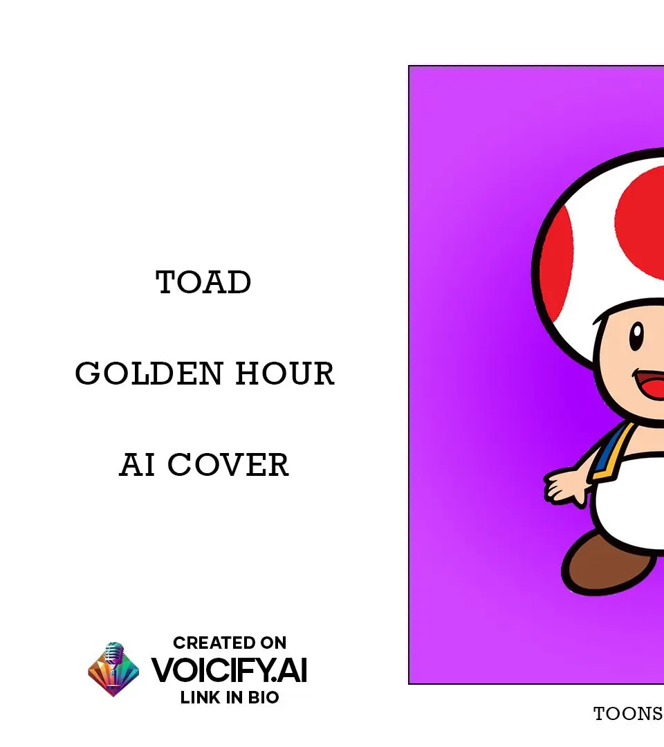 Created on Voicify AI #aicover #fyp #foryou #toad #supermario #ai #aisongs #aisong #viral #aisongcover #abc #fypシ #goldenhour #jvke #music #cover 