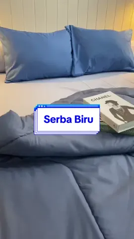 Koleksi sprei polos blue series 🌏 #spreipolos #spreiaesthetic #spreimurah 