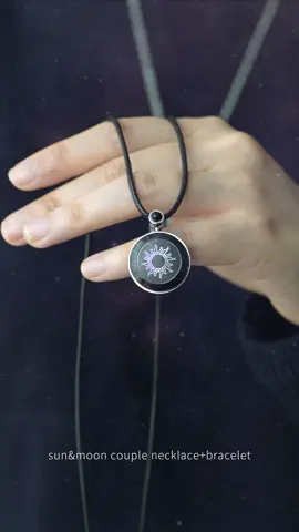 sun&moon couple vibration necklace+bracelet🌞🌛.#totwoo #necklace #bracelet