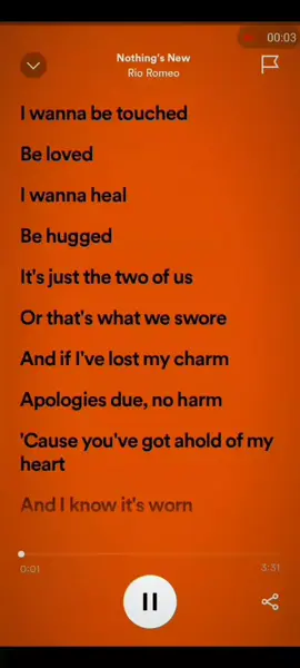 Replying to @zephyr464 Nothing's new - Rio Romeo  Full song #nothingsnew  #rioromeo #sloweddown #slowed #nightcore #daycore #spedup #speedupsongs #song #full #lyrics #spotify #spotifylyrics #music #musiclyrics 