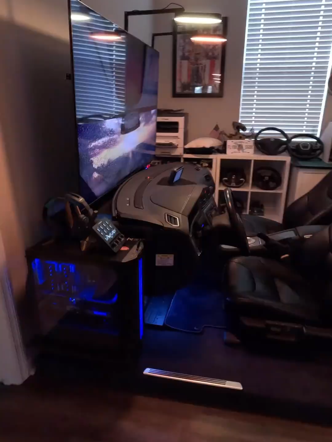 The ultimate Volvo sim rig!  (IG🎥: @flybrick_s60r)  #Unreel #Extreme #Carsim #Gamingrig #DIY