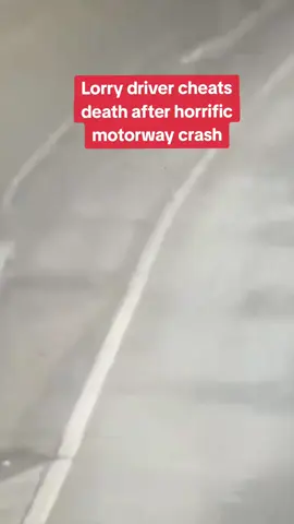 Lorry driver narrowly escapes death after horrific crash  #news #breakingnews #dailymirror #carcrash #accident 