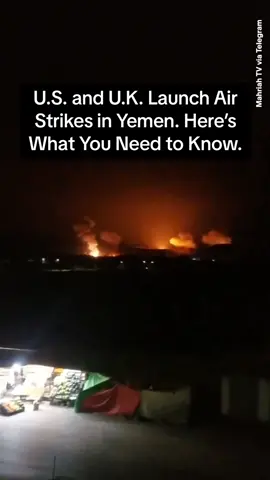 Yemen’s Houthi movement Friday promised significant military retaliation after U.S.-led coalition conducted air strikes that killed at least five people in an effort to halt harassment of international shipping in the Red Sea over Israel's invasion of Gaza. #houthi #redsea #yemen #israel #gaza #palestine #usmilitary #military #globaleconomy 