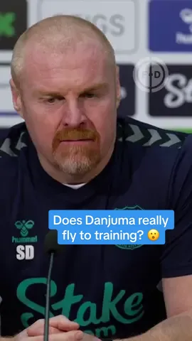 Sean Dyche reacts to Arnaut Danjuma loan rumours 👀😅 #footballdaily #everton #PremierLeague 