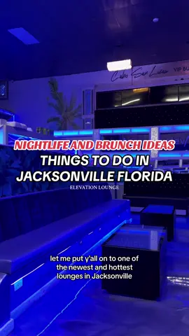 If you’re looking for things to do, places to eat, or nightlife vibes, you better go check out the brand new ELEVATION LOUNGE in Jacksonville, Florida! 🥂🍾🪩✨ The entire experience was wonderful. The food was sooo delicious! The drinks were strong and flavorful. The interior was absolutely beautiful. Every item is affordable especially for the portions you receive! The customer service was spot on. Jasmine, TheCookupp, and the Bartender really made it a great experience!  I love to see the creativity and dedication put into Elevation Lounge. I say give them a try and let me know what you think! What I tried?  - Salmon Croquettes  - Sautéed Breakfast Potatoes  - Elevation Crispy Chicken and Waffles  - Crispy Shrimp Breakfast  - Strawberry Mimosa - Peach Mimosa   5611 Norwood Ave 987, Jacksonville, FL 32208 📍 #nightife #lounge #hookahlounge #brunch #happyhour #placestoeat #placestogo #jacksonvilleflorida #jaxrestaurants #jaxfoodie #jaxrestaurantreviews #thingstodoinjacksonville  #thingstodoinflorida #jaxfl #CapCut 