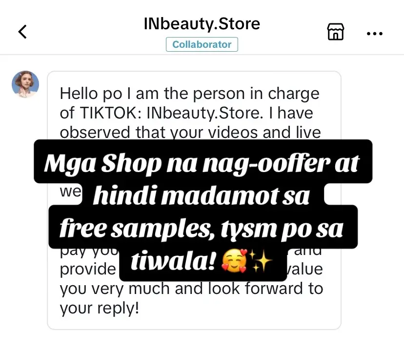 TYSM PO SA TIWALA!🥰✨ #freesamples #freesamplesapproved #freesamplestiktokshop #shopnahindimadamotsafreesample #affiliate #fyp 