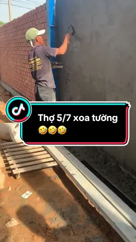 Kỹ thuật xoa tường thợ 5/7 🤣🤣🤣#thoho #xuhuong #nhadep #trươngphương108 