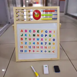 Educational Learning Board Multipurpose Double-Sided Magnetic Wooden Writing, Mathematical Calculations & English Alphabets,White and Black Board...ksh.2500 FEATURES: Dual-sided magnetic whiteboard & blackboard. Abacus & clock may help boost a child's creativity & intelligence. Foldable design to create slim profile for storage.; No assembly required; ideal for both standing or seated positions; shelf on both sides PROVIDES SCREEN FREE FUN: Uses a stylus to draw on the erasable sketch pad, writes and plays games to encourage children's creativity. Perfect height for Toddlers and Younger Children; Keep Your Kids Busy with Art Instead of TV. CULTIVATES ARTISTIC ABILITY: Help them Learning how to express themselves visually, the drawing board develops the child's artistic ability and demonstrates the ability of their thinking. EMBEDDED ERASER: This children's drawing board is very convenient, which is good for cultivating children's hobbies and improving their painting skills. The magnetic tablet has a sliding eraser that erases the drawing quickly and easily. DEVELOPS PAINTING SKILLS: This children's drawing board is very convenient, which is good for cultivating children's hobbies and improving their painting skills. This art easel is an exceptional gift for kids ages 3 to 6 years. 📍Ronald Ngala mfangano junction ... Magic business centre(Former tuskys magic) 3rd floor shop no.Bs64