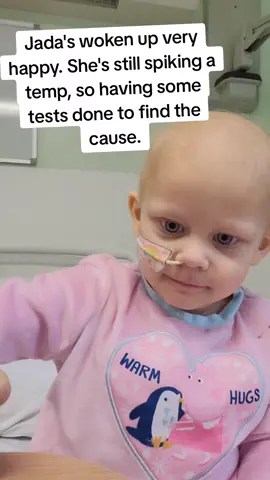 She can't have the blood transfusion until the fever is under control. Doesn't seem to affect her today, as she's woken up playful and happy. #cancerfighter #cancerawareness🎗 #childhoodcancerawareness #foryoupage #foryou #4u #tiktocker #tik #tiktok #hospitalvisit #hospital #chemotherapysideeffects #chemotherapy #💚 