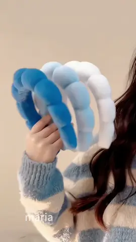 #cloud headband It looks stylish when you go out every day. It is also very convenient to wash your face and apply facial mask.#hairband 