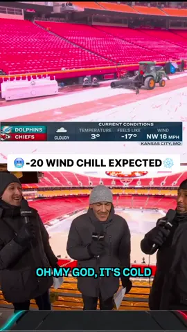 It is COLD at Arrowhead! 📺: Peacock #chiefs #dolphins #NFLPlayoffs #peacock #cold #winter #snow 