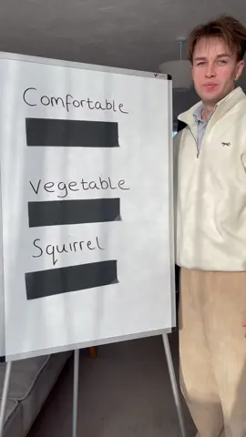 Comfortable / Vegetable / Squirrel 🐿️ #englishteacher #learnenglish #britishenglish