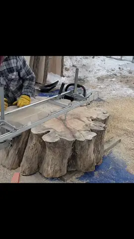Salvaging at its best.  Every time I mill, I think of it as opening a gift, you never know what you'll find inside.  This was truly a gift!   I found this old Manitoba maple (or boxelder) log down the road from my house.  A guy had kept it to make a table but never ended up doing anything with it so he needed to get rid of it.  I picked it up and decided 4